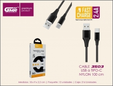 GMR PREMIUM CABLENYLN TIPO-C 2,4A 100CM