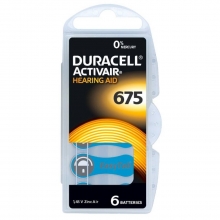 DURACELL PILA AUDIFONO DPR675