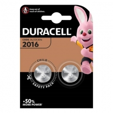 DURACELL PILA BOTON CR2016 3V BLISTER*2